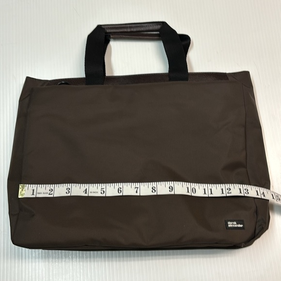 NWOT. Derek Alexander Brown Nylon Top Zip Tote - Unisex - Picture 12 of 15